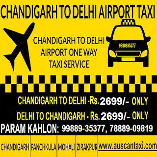 Chandigarh to Delhi One Way Taxi