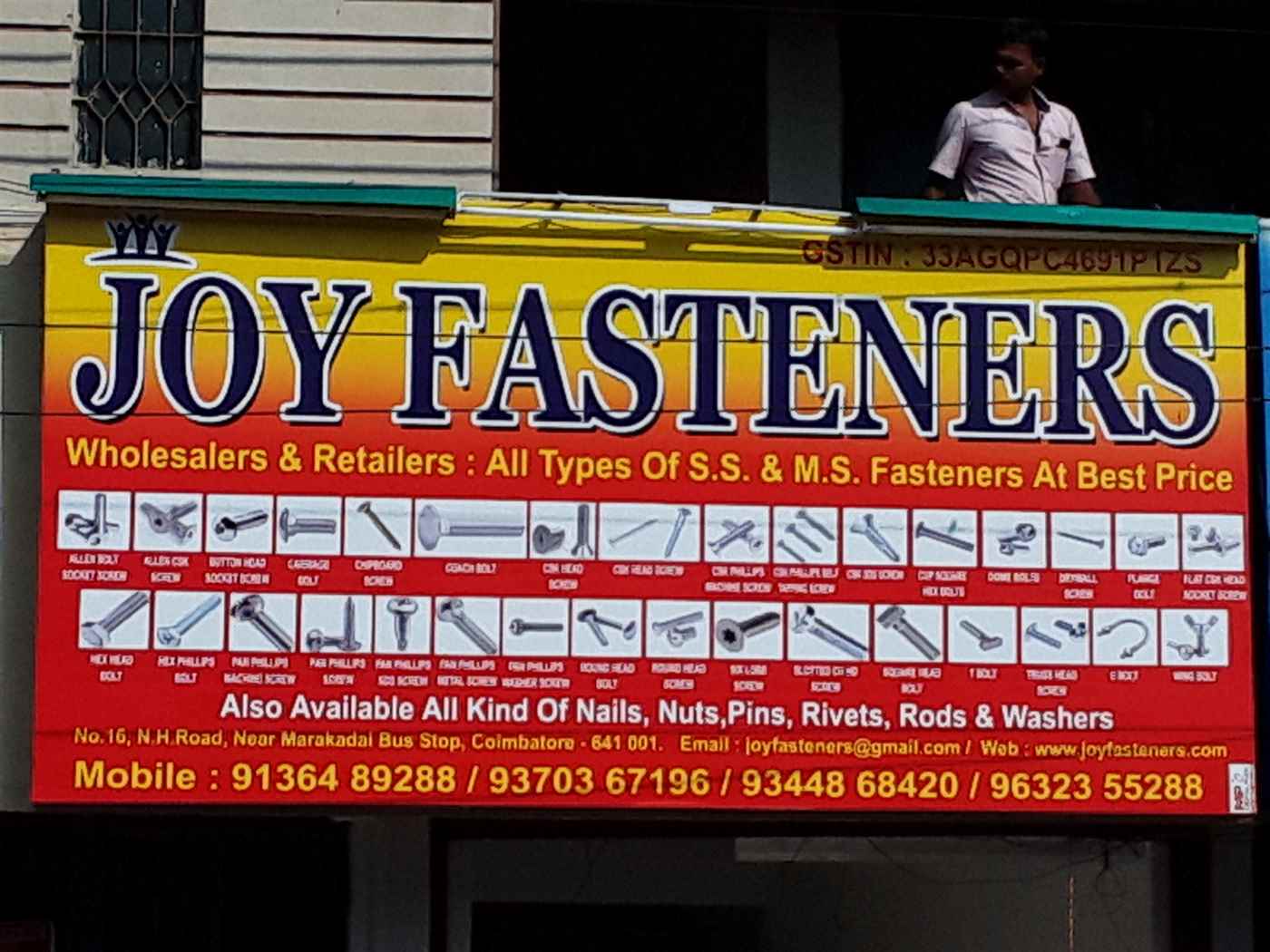 JOY FASTENERS banner