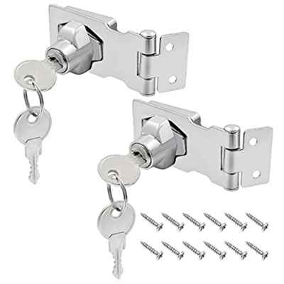 2 Set Drawer Lock with Key Locking Hasp